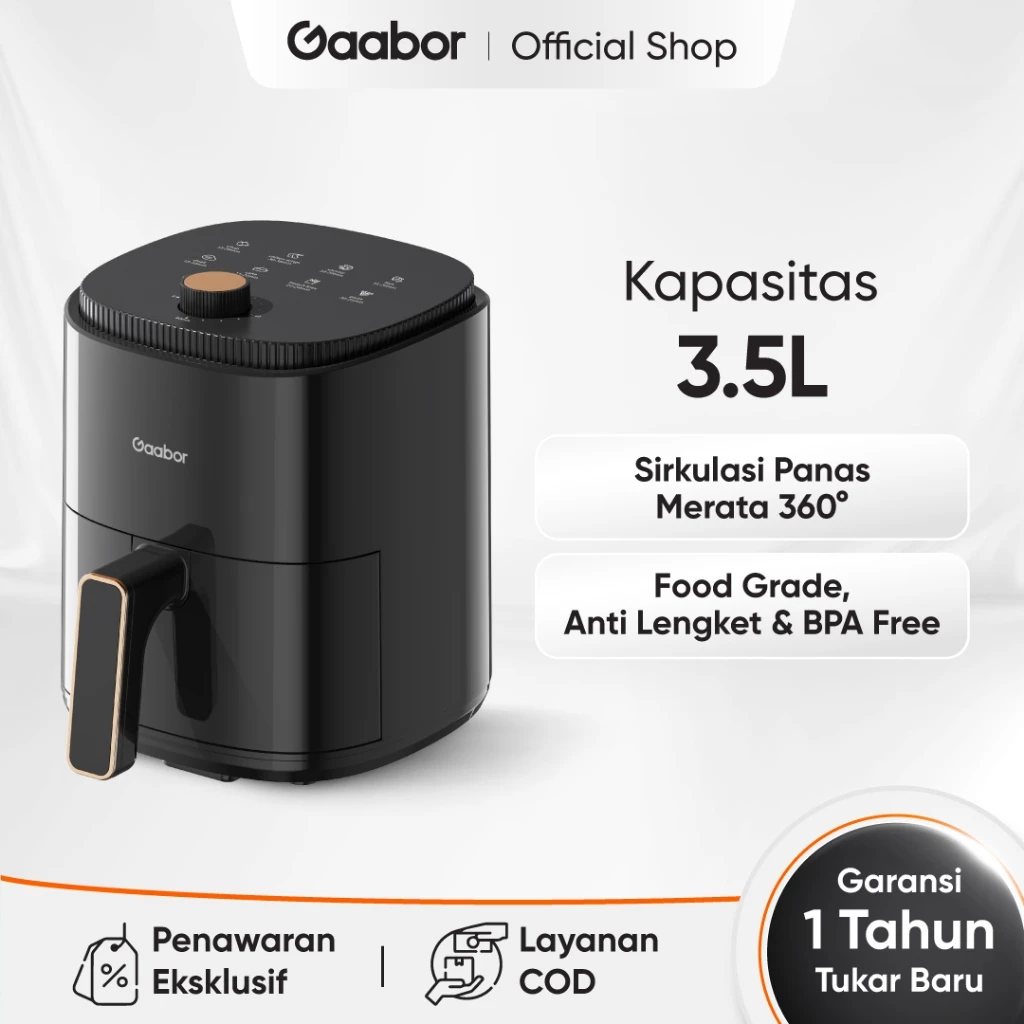 Review Lengkap Gaabor Air Fryer 3.5L – Mesin Penggorengan Tanpa Minyak Low Watt Multifungsi Serbaguna (AF35M Series) 1 Gaabor Air Fryer 3.5L Mesin Penggorengan Tanpa Minyak Low Watt Multifungsi Serbaguna / AF35M Series