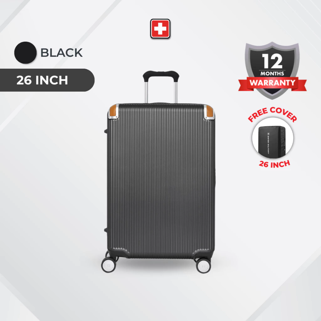 Swiss Military Koper Zeneba Black – Koper Bagasi 26 inch