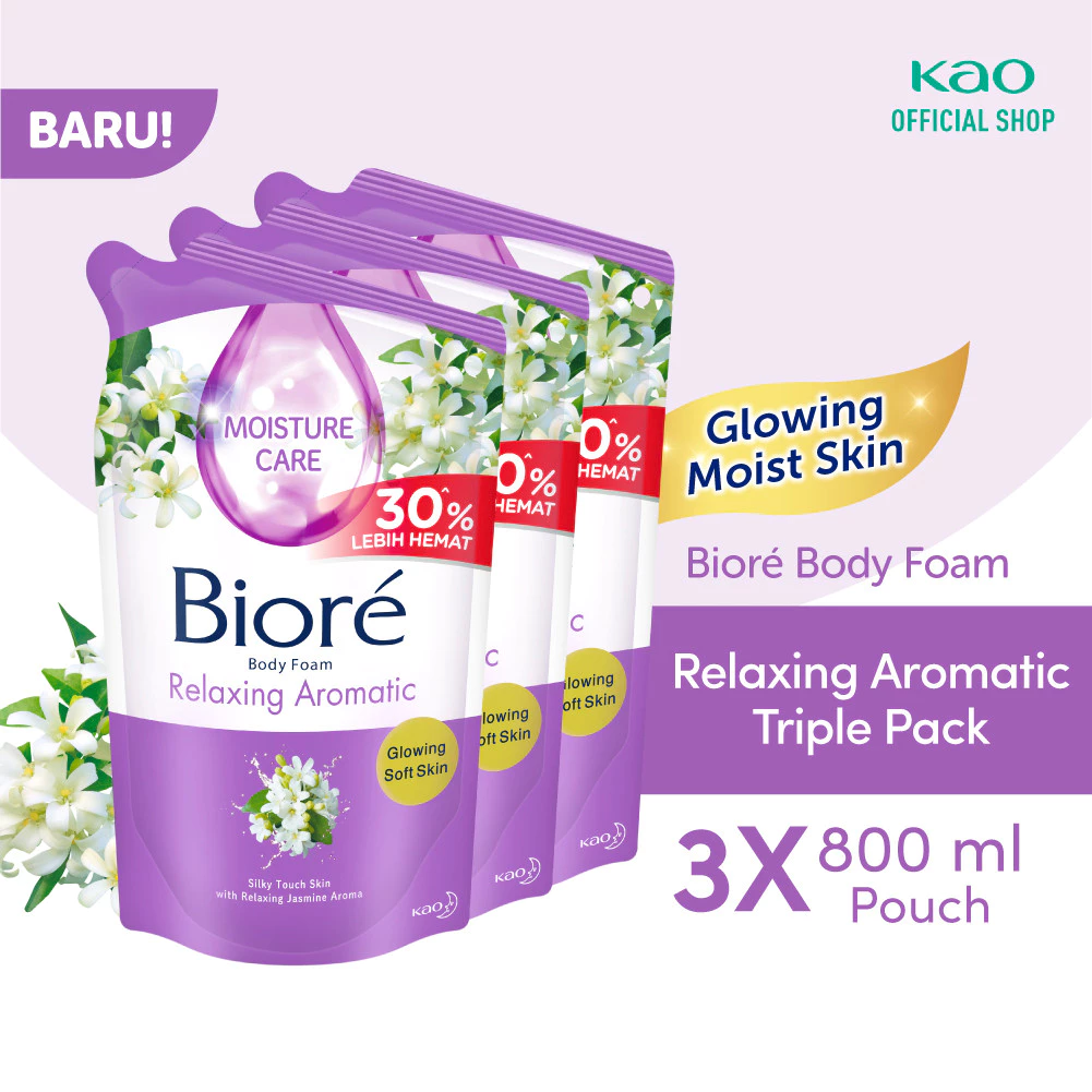 Review Lengkap Biore Sabun Mandi Cair Relaxing Aromatic Pouch 800 ml Triple Pack 1 Biore Sabun Mandi Cair Relaxing Aromatic Pouch 800 ml Triple Pack