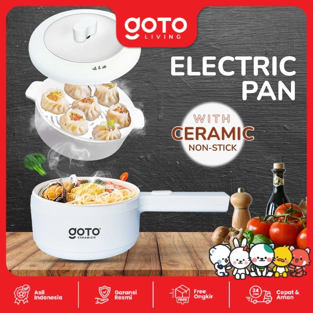 Review Lengkap Goto Ceramico Panci Listrik Fry Pan Electric Cooker Keramik Serbaguna 1 Goto Ceramico Panci Listrik Fry Pan Electric Cooker Keramik Serbaguna